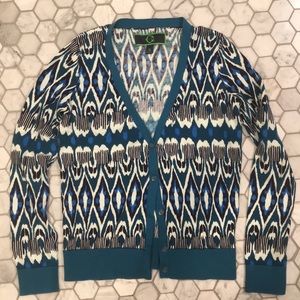 Blue Ikat C wonder cardigan